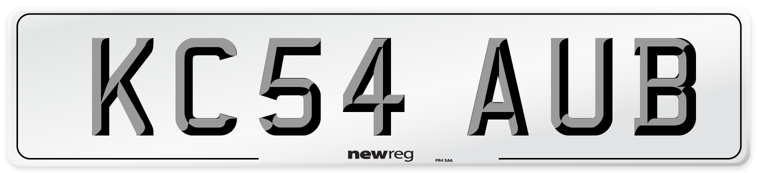 KC54 AUB Number Plate from New Reg